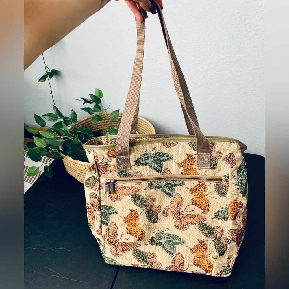 Vintage butterfly tote - Picture 1 of 3